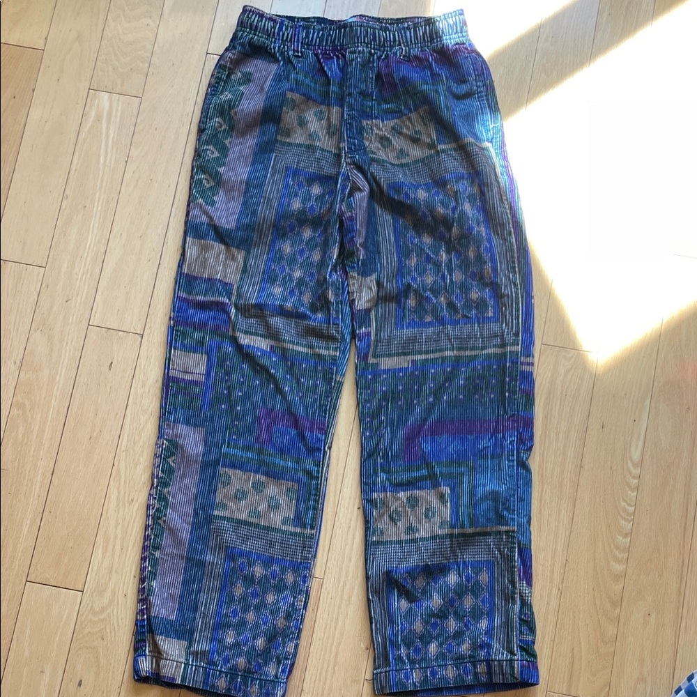 Urban Outfitters Unisex  Multicolor Patterned Thick Cord Pants